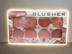 Miss Rose Blusher Palette – 8 Color Shades for a Natural Flush - Elite Cosmetics