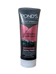 Ponds Activated Charcoal Bright Miracle Oil Control Face Wash 50ml - Elite Cosmetics