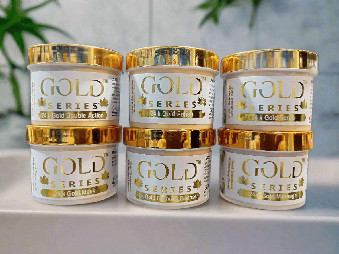 24K Gold Facial Kit 6 Pieces | Best for Glowing & Rejuvenating Skin - Elite Cosmetics