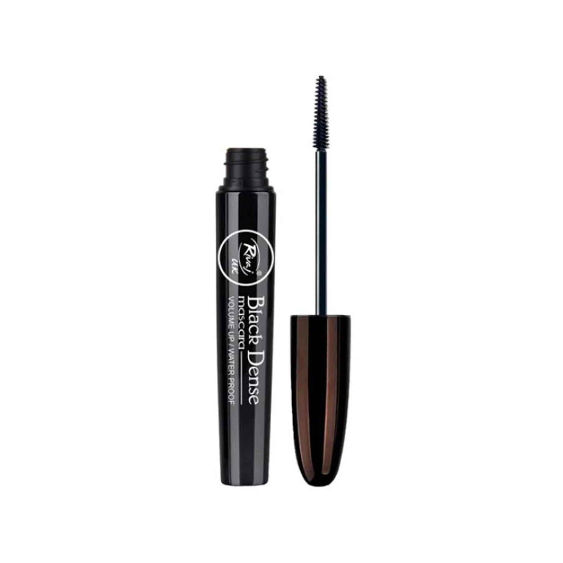 Rivaj UK Black Dense Mascara - Intense Volume & Long-Lasting Formula - Elite Cosmetics