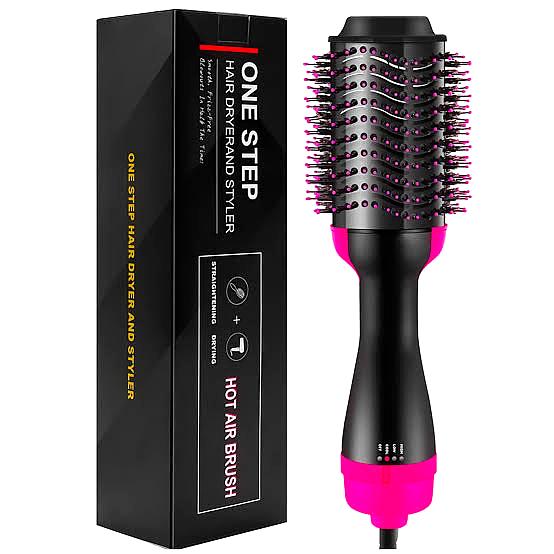 One Step Hot Air Brush – 3 in 1 Hair Dryer, Volumizer & Styler for Smooth Blowouts - Elite Cosmetics