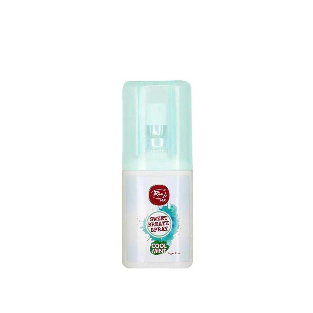 Rivaj Mouth Freshener Spray Cool Mint: Instant Freshness and Refreshing Mint Flavor for Your Breath - Elite Cosmetics