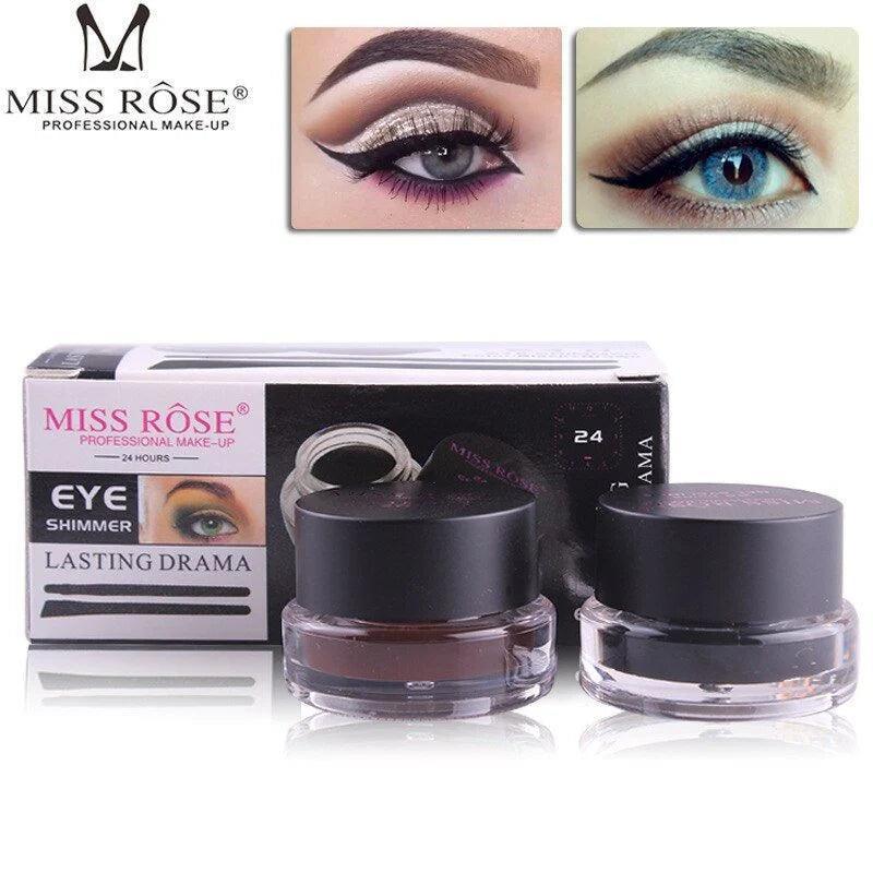 Miss Rose Gel Liner 2 in 1 – Black & Brown for Precise Definition and Versatile Looks - Elite Cosmetics