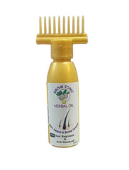 Grow Tonic Herbal Hair Oil | Ultimate Solution for Hair Growth, Dandruff, and Strength - Elite Cosmetics