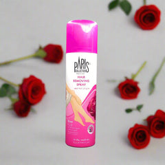 Paris Hair Removal Spray Rose – Instant Painless Hair Remover for Body & Legs | 100% Safe for All Skin Types - Elite Cosmetics