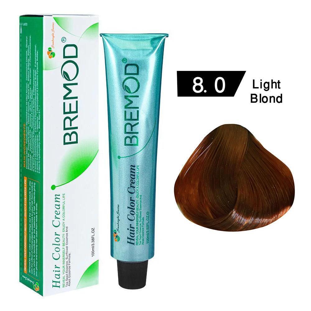 Bremod Hair Color 8.0 – Light Blonde - Elite Cosmetics