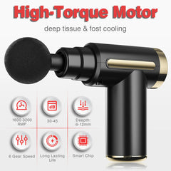 Deep Tissue Massager Gun for Neck & Legs Pain Relief – Physiotherapy Muscle Recovery Tool - Elite Cosmetics