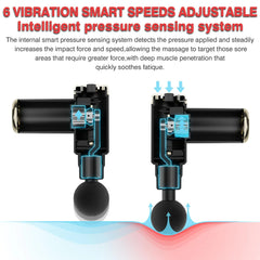 Deep Tissue Massager Gun for Neck & Legs Pain Relief – Physiotherapy Muscle Recovery Tool - Elite Cosmetics