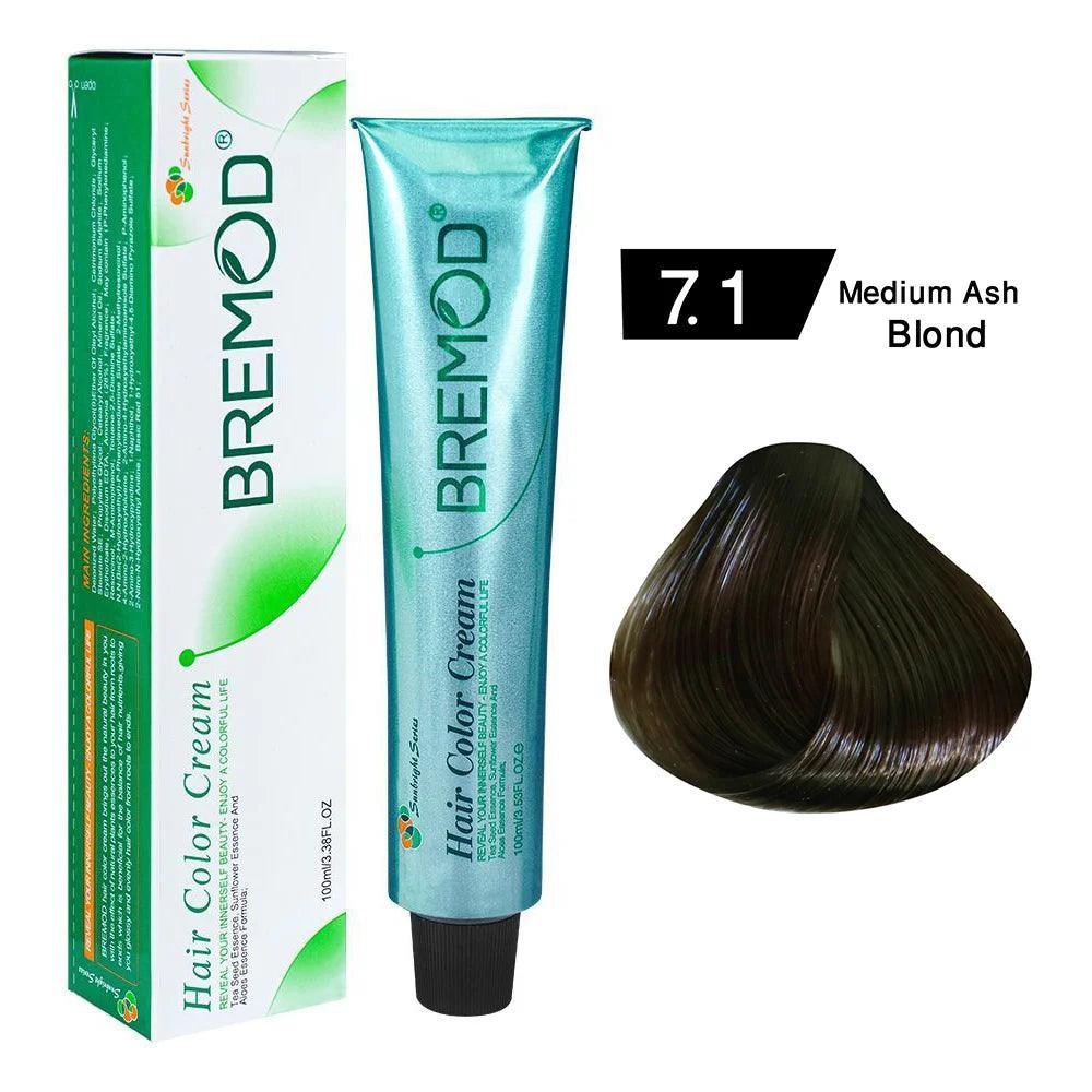 Bremod Hair Color 7.1 – Medium Ash Blonde - Elite Cosmetics