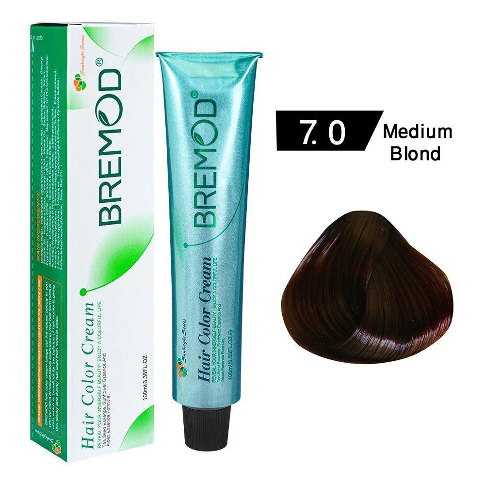 Bremod Hair Color 7.0 – Medium Blonde - Elite Cosmetics