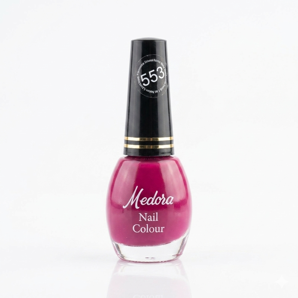 Medora 553 magenta berry nail paint elite cosmetics
