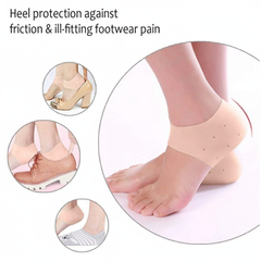 Ultimate Silicone Foot Care Set: Heel Crack Protector & Moisturizing Full-Foot Socks - Elite Cosmetics
