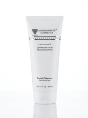 JohnsonWhite Cosmetics facial cleanser tube on a white background