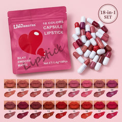 LMG BROTHS 18 Colors Capsule Lipstick Set
