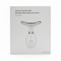 Anti-Aging Neck & Face Massager | Intense Pulsed Light Wrinkle Reducing Instrument for Skin Tightening - Elite Cosmetics