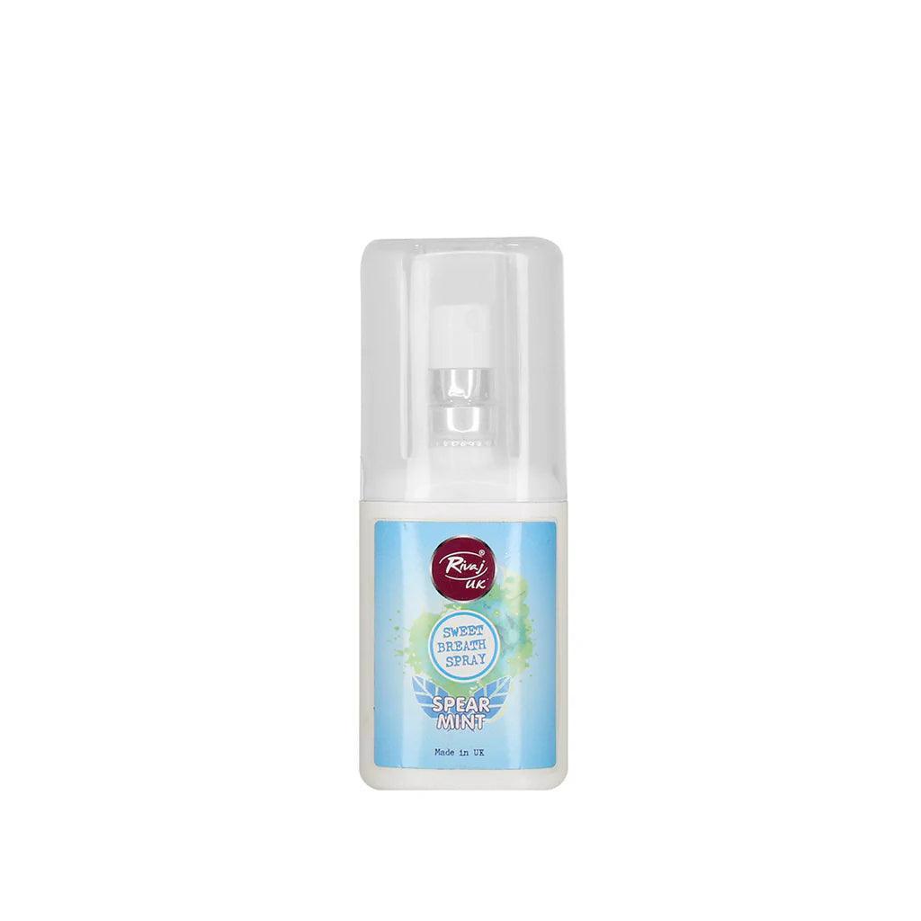 Rivaj Spearmint Mouth Spray: Instant Freshness with a Cool, Refreshing Mint Flavor - Elite Cosmetics