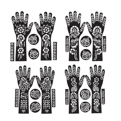 Mehndi Design Stickers – Easy & Quick Henna Patterns - Elite Cosmetics