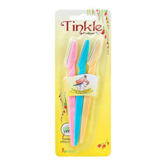 Tinkle Eyebrow Razor Pack of 3 | Perfect for Eyebrow Shaping, Facial Hair Removal & Precision Grooming - Elite Cosmetics