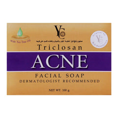 YC Triclosan Acne Soap 100g – Anti-Bacterial Face & Body Soap for Pimples, Oily Skin & Acne Control - Elite Cosmetics