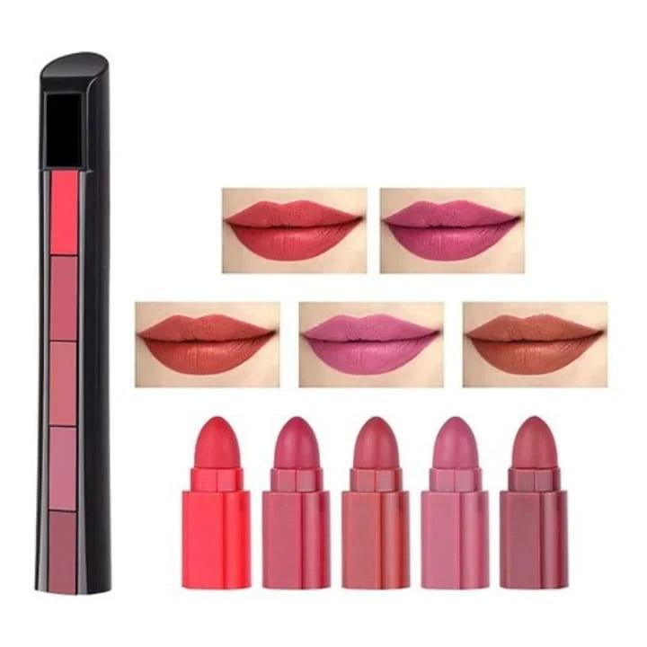 5 in 1 Mini Lipstick - Elite Cosmetics