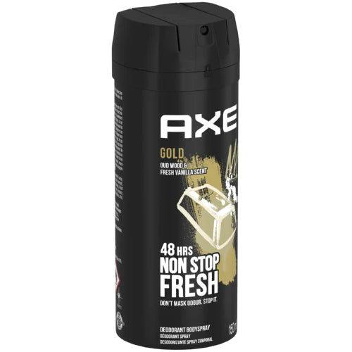 Axe Body Spray Gold 150ml - Luxurious Scent with Lasting Impact - Elite Cosmetics