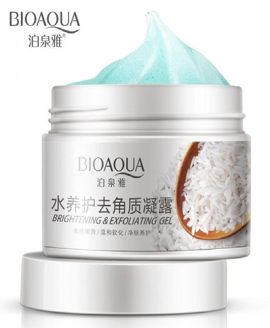 BIOAQUA Exfoliating Rice Gel Face Scrub Shrink Pores - Elite Cosmetics