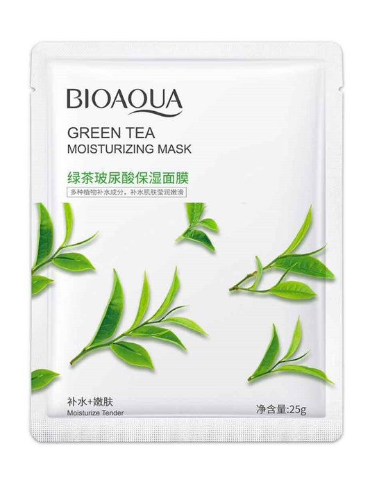 BIOAQUA Green Tea Moisturizing Sheet Mask 25g - Elite Cosmetics