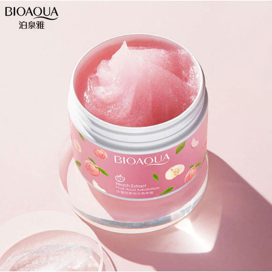 Bioaqua Peach Glowing moisturizer peeling cream 140g - Elite Cosmetics