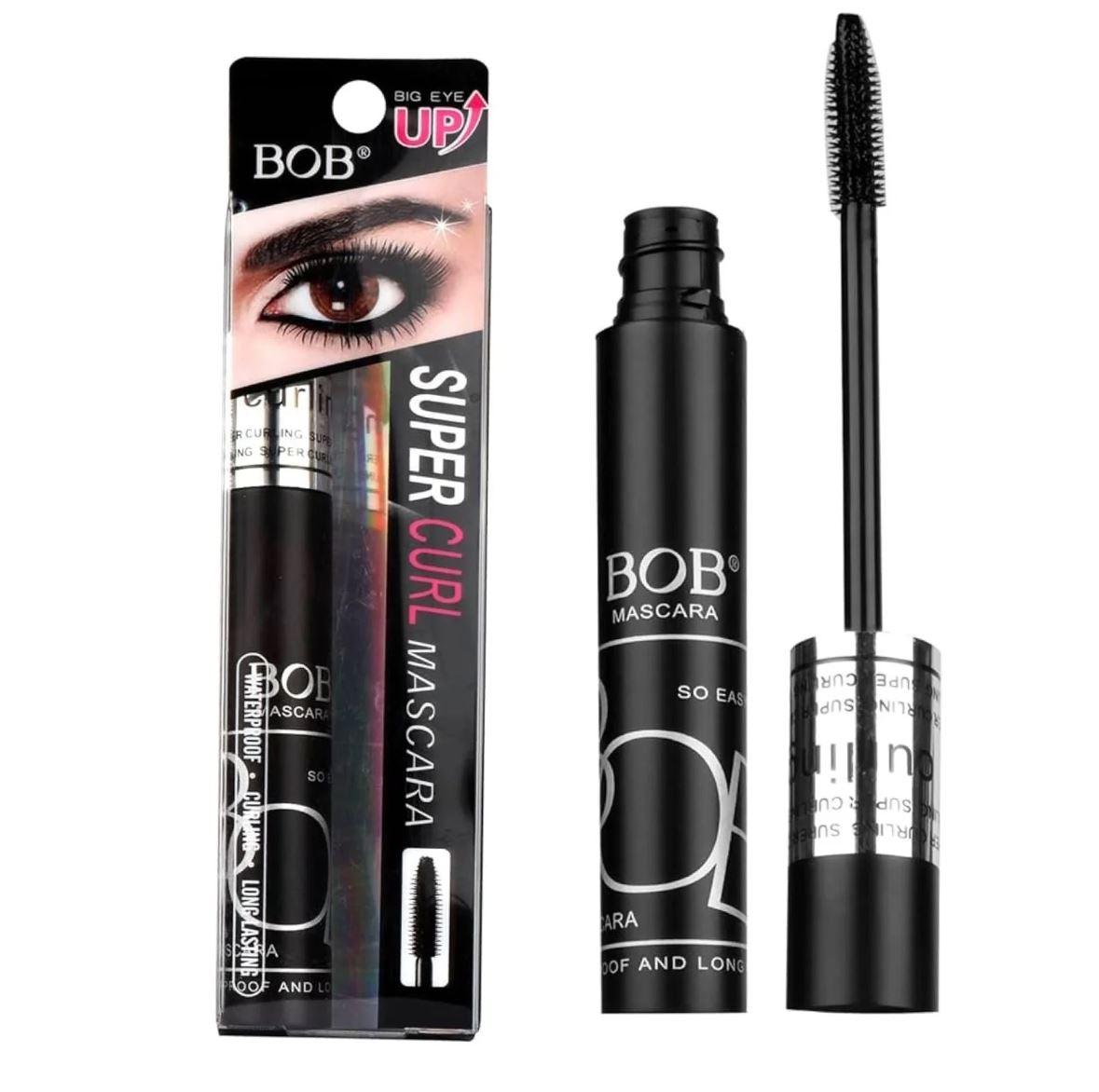 BOB Super Curl Mascara Black - Lift & Curl for Dramatic Lashes - Elite Cosmetics