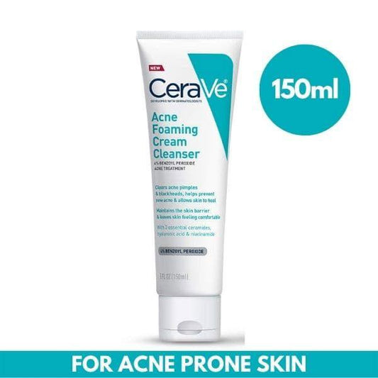 CeraVe Acne Foaming Cream Cleanser - 150ml - Elite Cosmetics