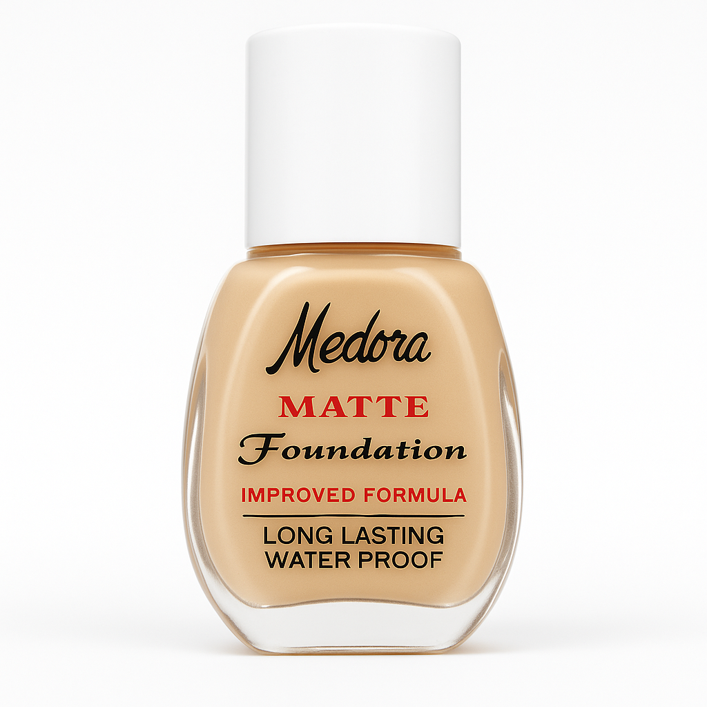 Medora Foundation – Full Coverage, Matte Finish – All Shades Available - Elite Cosmetics