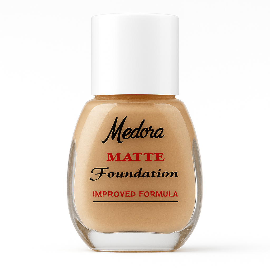Medora Foundation – Full Coverage, Matte Finish – All Shades Available - Elite Cosmetics