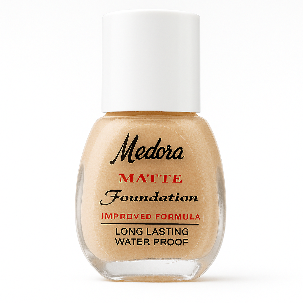 Medora Foundation – Full Coverage, Matte Finish – All Shades Available - Elite Cosmetics