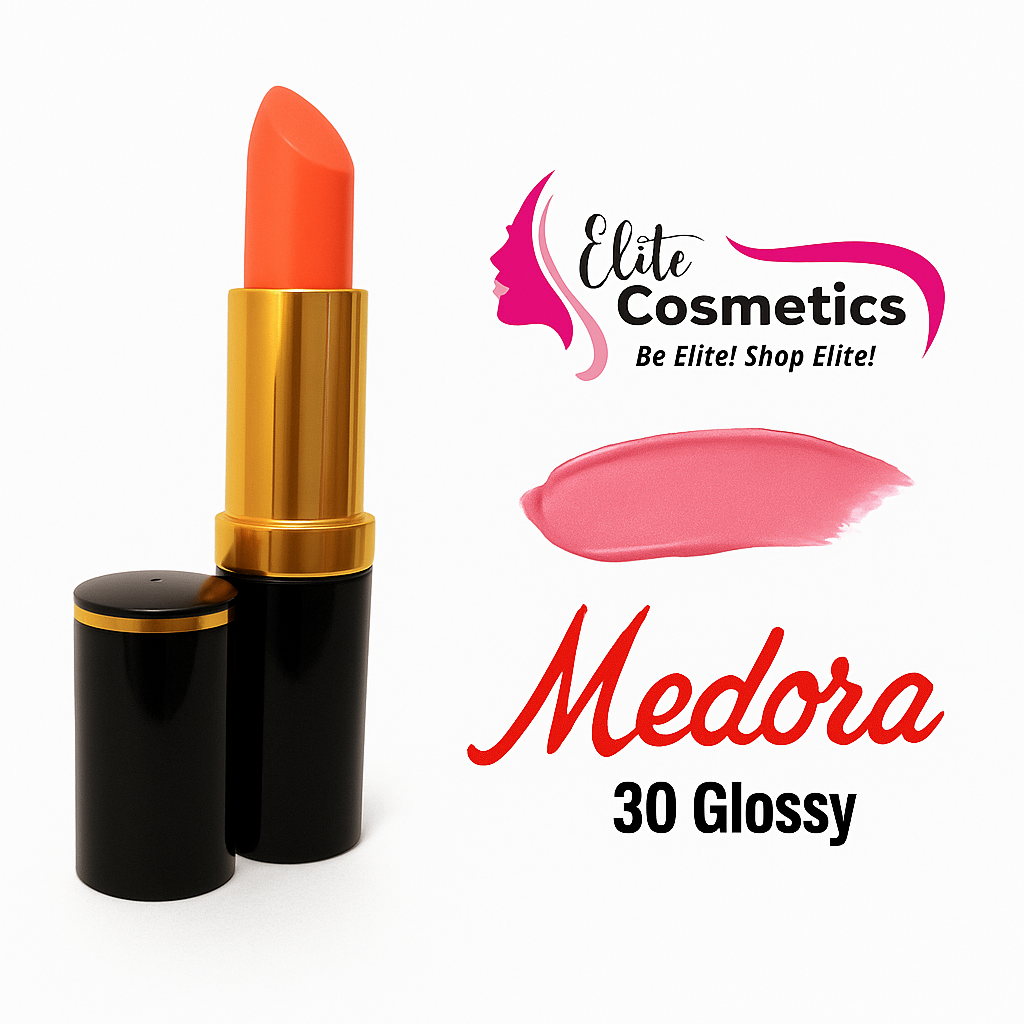 Medora Lipstick Glossy 30 – Radiant, Hydrating & Long-Wearing - Elite Cosmetics