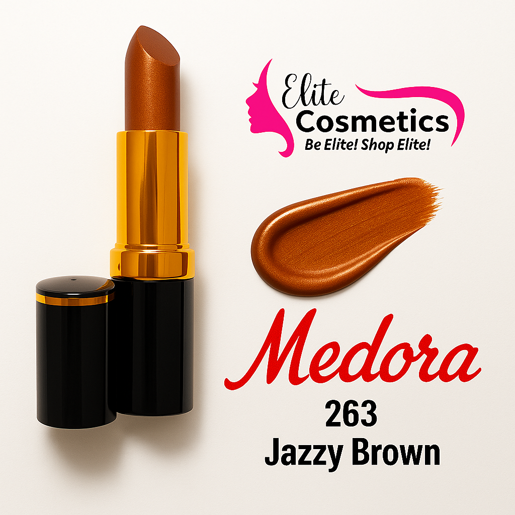 Medora Lipstick 263 Jazzy Brown – Warm Cocoa - Elite Cosmetics