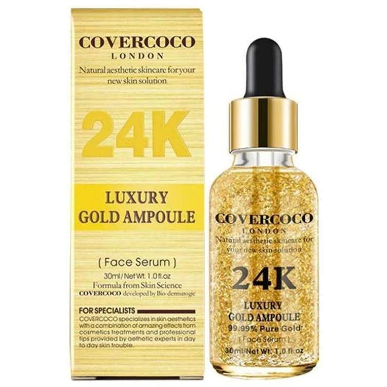 Covercoco 24K Luxury Gold Ampoule Face Serum 30ml - Elite Cosmetics