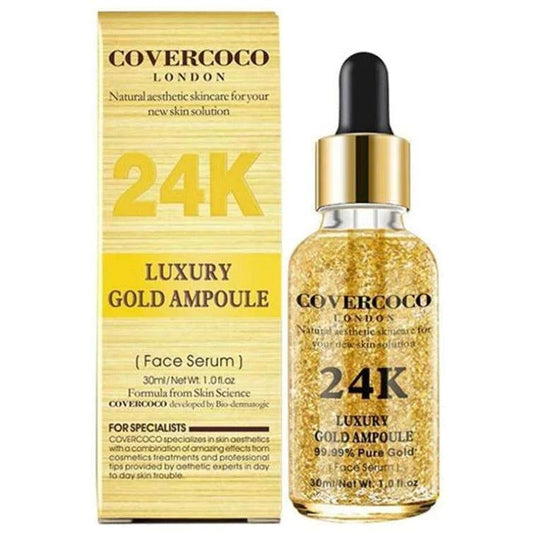 Covercoco 24K Luxury Gold Ampoule Face Serum 30ml - Elite Cosmetics