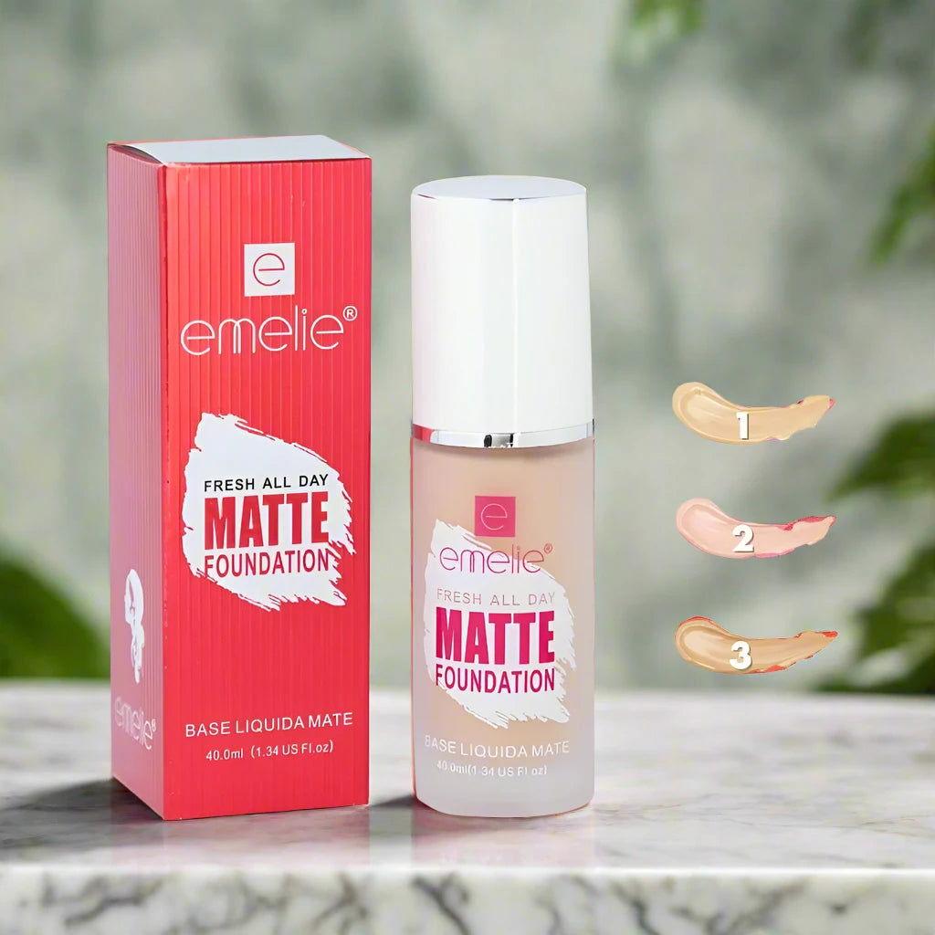 Emelie Foundation Matte - Flawless Matte Finish - Elite Cosmetics