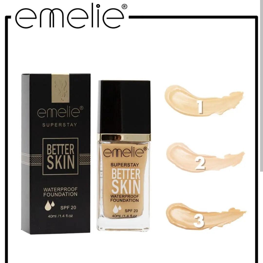 Emelie Foundation Premium Quality Waterproof - Elite Cosmetics