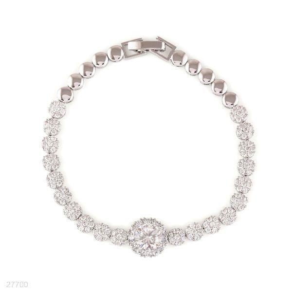 FINE BLOOMING FLOWER SILVER BRACELET - Elite Cosmetics