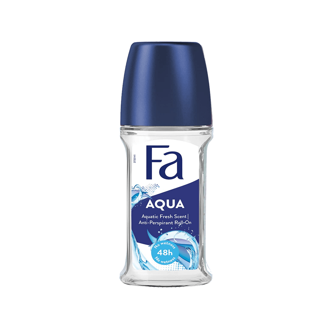 Fa 48H Protection Aqua Aquatic Fresh Scent Roll-On Deodorant, For Women, 50ml - Elite Cosmetics