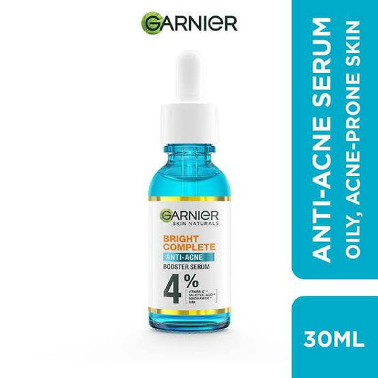 Garnier Bright Complete Anti Acne & Vitamin C Serum 30ml - Elite Cosmetics