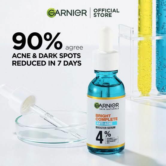 Garnier Bright Complete Anti Acne & Vitamin C Serum 30ml - Elite Cosmetics