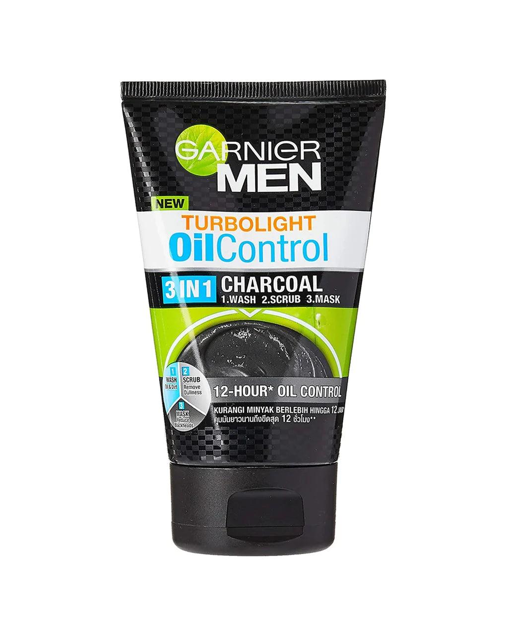 Garnier Men Turbolight Oil Control 3 IN 1 Face Wash - Elite Cosmetics