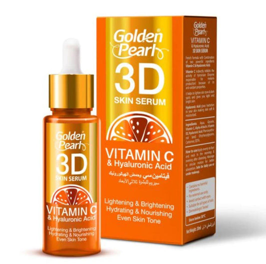 Golden Pearl 3D Vitamin C Hyaluronic Acid Serum - Elite Cosmetics