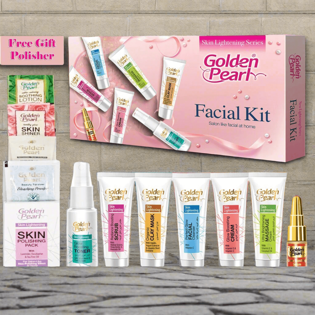 Golden Pearl Facial Kit With Gift - Radiant Skin Essentials - Elite Cosmetics