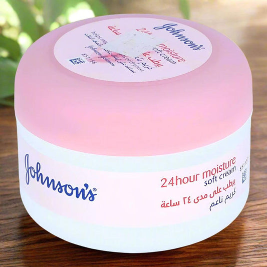 Johnson's Baby Cream 24H Moisture 200ml - Gentle & Hydrating - Elite Cosmetics