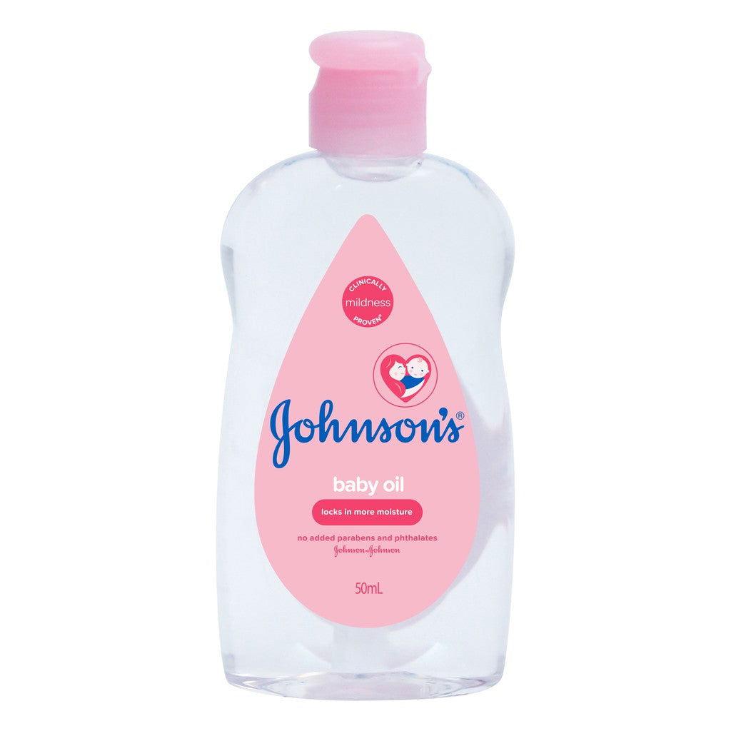 Johnson's Baby Oil 50ml - Gentle & Moisturizing - Elite Cosmetics