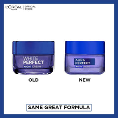 LOreal Paris - Aura Perfect Night Cream For Brighter Skin 50 ml - Elite Cosmetics