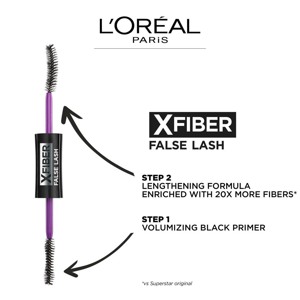 LOreal Paris - False Lash Superstar X Fiber Mascara - Black - Elite Cosmetics